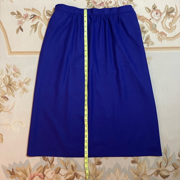 Indigo purple wool skirt by Radcliffe 100% pure wool size 18 - Picture 4 of 6